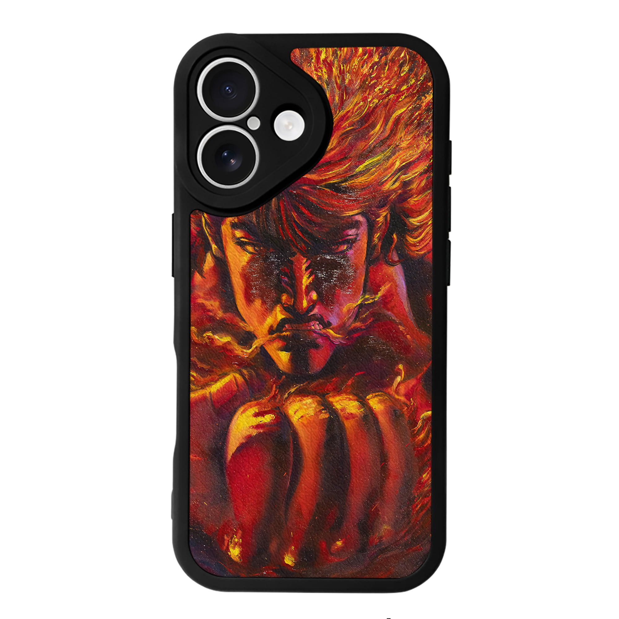 （画像用） 北斗の拳 Fist of the North Star 【iPhone 16シリーズ対応】シリコンスマホケース（レザー調） 材質：シリコン